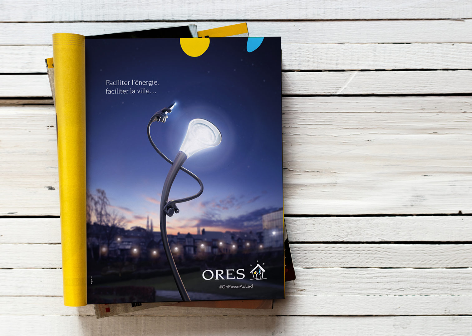 Magazine containing ORES' new design